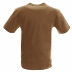 100% Cotton Breathable Brown T-Shirt