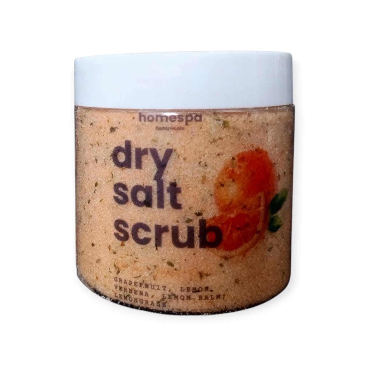 dry salt scrub grape fruit