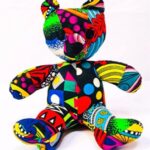 Kitenge Patched Teddy Bear